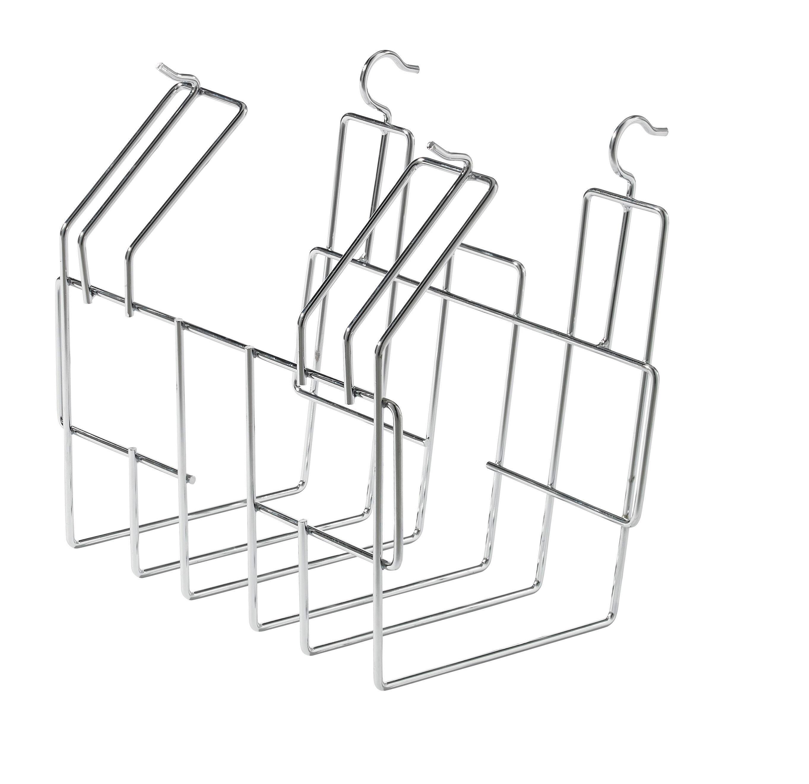 Classroom Select Contemporary Series Wire Book Basket, Chrome 1362136
